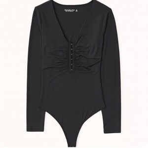 Abercrombie & Fitch Slinky Bodysuit Soft A&F Collection Chic Minimalist Medium